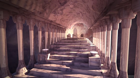 3D графика: интерьер+персонаж